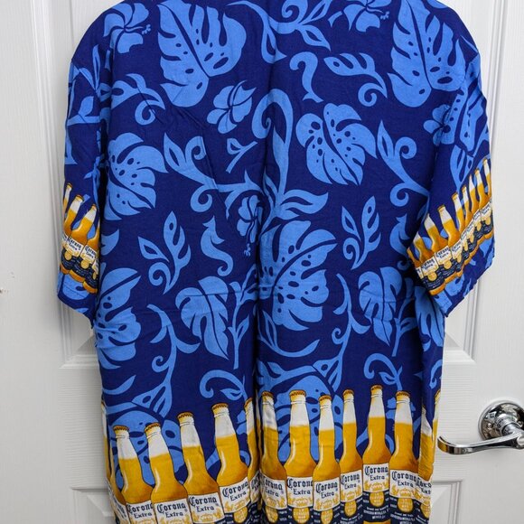 Corona Extra Hawaiian Style Shirt, Men's XL, Beer Bottle Design, Soft Rayon - Picture 6 of 10